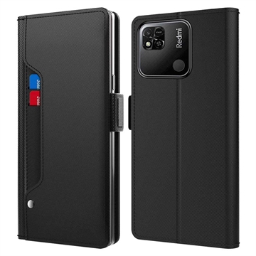 Makeup Mirror Xiaomi Redmi 10C Flip Case - Black