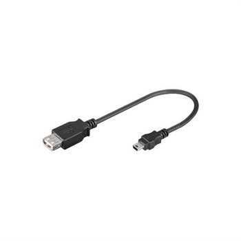 Goobay USB Žena / MINIUSB Mužský káblový adaptér