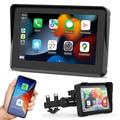 Motorcycle Wireless CarPlay / Android Auto w. Bike Holder - 5"