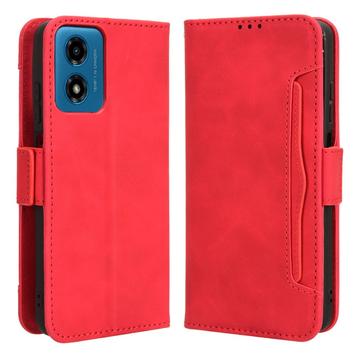 Motorola Moto G24 Power/G04/E14 Cardholder Series Puzdro na Peňaženku - Červená