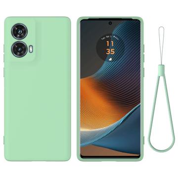 Tekutý silikónový obal na Motorola Moto G85/S50 Neo - Zelená