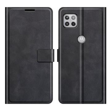 Motorola One 5G Ace Wallet Case with Magnetic Closure - Black