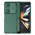 Hybridné puzdro Samsung Galaxy Z Fold5 Nillkin CamShield Fold so stojanom – Zelená