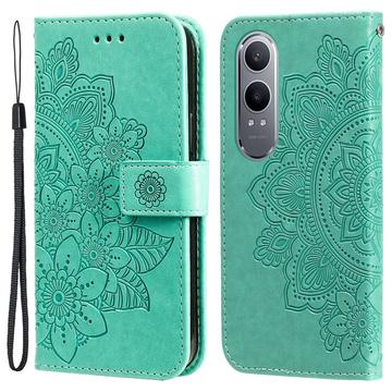 OnePlus Nord CE4 Lite/Oppo K12x Séria Mandala Puzdro - Zelená