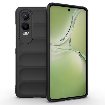 OnePlus Nord CE4 Lite/Oppo K12x Rugged TPU Puzdro - Čierne