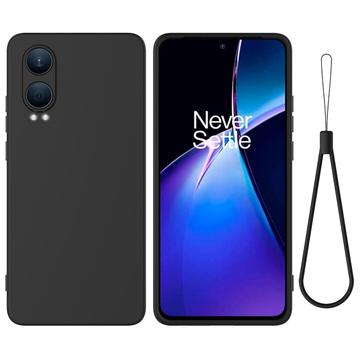 Tekutý silikónový obal na OnePlus Nord CE4 Lite/Oppo K12x - Čierny