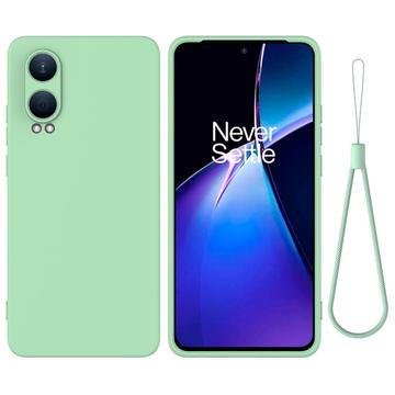 Tekutý silikónový obal na OnePlus Nord CE4 Lite/Oppo K12x - Zelená