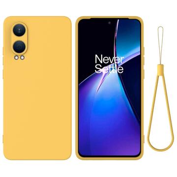 Tekutý silikónový obal na OnePlus Nord CE4 Lite/Oppo K12x - Žltá