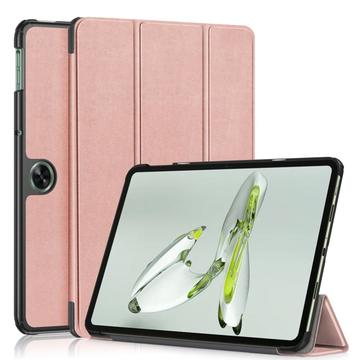 OnePlus Pad Go/Oppo Pad Air2 Tri-Fold Series Smart Folio puzdro – Ružové zlato