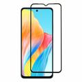 Oppo A58 4G Úplný chránič sklenenej obrazovky - Čierny okraj