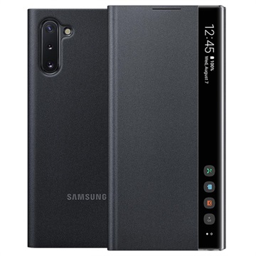 Samsung Galaxy Note10 Clear View Cover EF -SN970CBEGWW (Otvorené boxy - vynikajúce) - Čierna