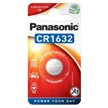 Panasonic CR1632 Lithium Coin Cell Battery - 3V