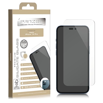 Panzer Silicate iPhone 14 Pro Tempered Glass Screen Protector - Clear