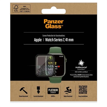 Panzerglass Antibacterial Apple Watch Series 7 Protector Screen - 41 mm