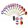 Professional Darts w. Countries Flags - 12 pcs.