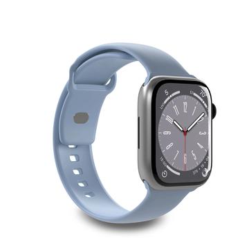 Puro ikona Apple Watch Series Ultra 2/Ultra/10/9/8/SE (2022)/7/SE/6/5/4/3/2/1 Silikónový pás - 49mm/46mm/45mm/44mm/42mm - Svetlo modrá