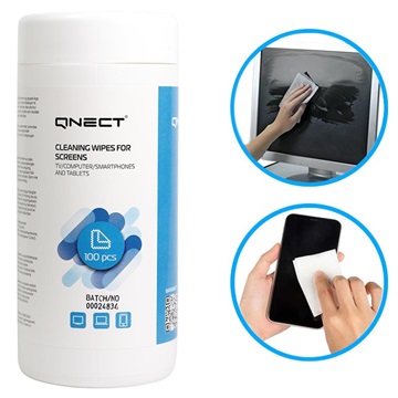 QNECT Screen Cleaning Wet Wipes - 100 ks.