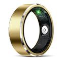 R5 Aluminum Alloy Smart Ring with Charging Case - Size: 10/19.9mm - Gold