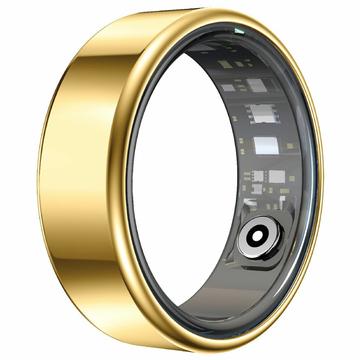 R99 Fitness & Wellness Smart Ring with Charging Case - Size: 11/20.7mm - Gold