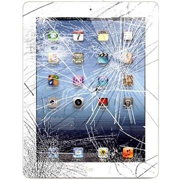 IPad 4 Display Glass & Touch Screen Oprava - biela