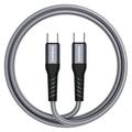 Riversong Hercules 06 Nylon Braided USB-C Cable - 1m/100W - Grey