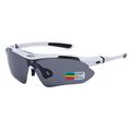 RockBros Polarized Cycling Glasses with 5 Lenses - White