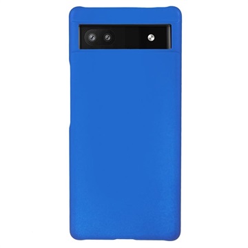 Google Pixel 6a Gumberized Plast Case - modrá