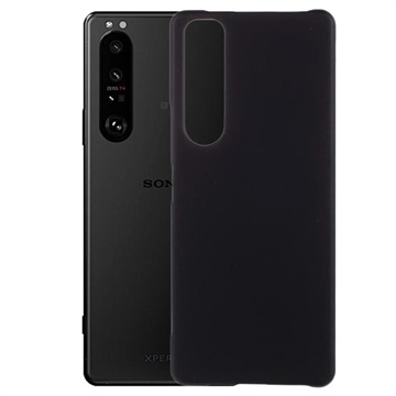 Sony Xperia 1 III Gumberizovaný plastový puzdro - Čierna