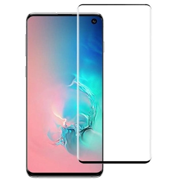 Ochranné Tvrdené Sklo na Displej Samsung Galaxy S10 Rurihai - Čierny Okraj