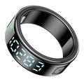 SR08 Smart Ring with Digital Display - Size: 19.9mm - Black