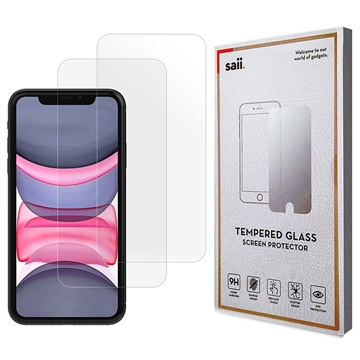 SAII 3D Premium iPhone 11 Temperovaný sklenený chránič obrazovky - 9H - 2ks.