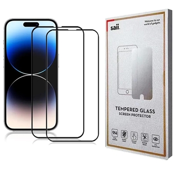 iPhone 15 Pro Max Saii 3D Premium Chránič Obrazovky - 2 ks.