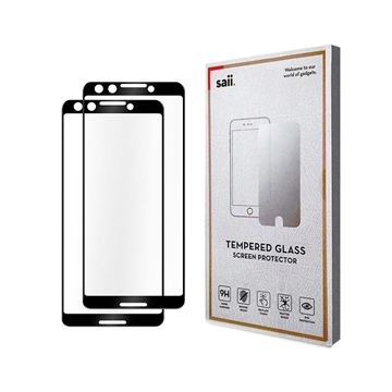 SAII Premium 3D Google Pixel 3 Temperované sklo - 9H, 0,33 mm - 2 ks.