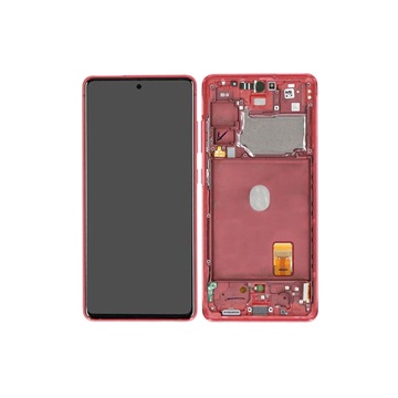 Samsung Galaxy S20 FE FAR Front Cover & LCD Display GH82-24220E - Cloud Red