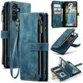 Samsung Galaxy A15 Caseme C30 Multifunctional Wallet Case - Blue