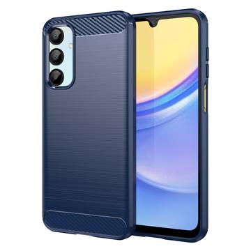 Samsung Galaxy A16 Puzdro z Brúseného TPU - Uhlíkové Vlákno