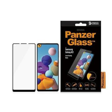 Samsung Galaxy A21 PanzerGlass Case Friendly Ochrana Obrazovky - Čierny Okraj