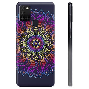 Samsung Galaxy A21s puzdro TPU - Farebná mandala