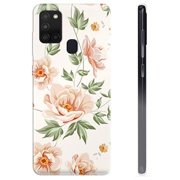 Samsung Galaxy A21s puzdro TPU - Kvetinová