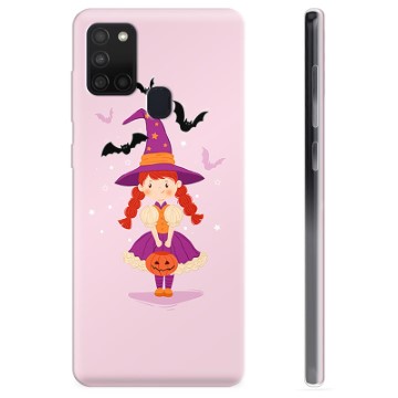 Samsung Galaxy A21s puzdro TPU - Halloween dievča