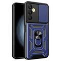 Samsung Galaxy A25 Rotary Ring Hybrid Case with Camera Shield - Blue