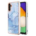 Samsung Galaxy A36 Marble Pattern Electroplated IMD TPU Case