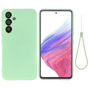 Tekutý silikónový obal na Samsung Galaxy A54 5G - Zelená