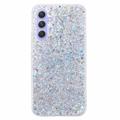 Samsung Galaxy A55 Glitter Flakes TPU Case - Silver