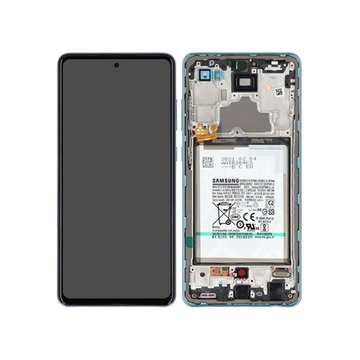 Samsung Galaxy A72 LCD Display (Service Pack) GH82-25541B - modrá