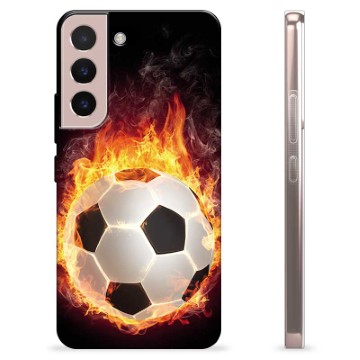 Samsung Galaxy S22 5G puzdro TPU - Futbalový plameň