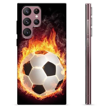 Samsung Galaxy S22 Ultra 5G puzdro TPU - Futbalový plameň