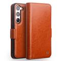 Samsung Galaxy S23 5G Qialino Classic Wallet Leather Case - Svetlo hnedá