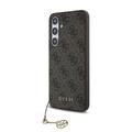 Samsung Galaxy S24 FE Guess 4G Charms Collection Hybridné Puzdro - Hnedá