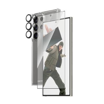 Ochranný balík 3 v 1 PanzerGlass pre Samsung Galaxy S24 Ultra – Priehľadný